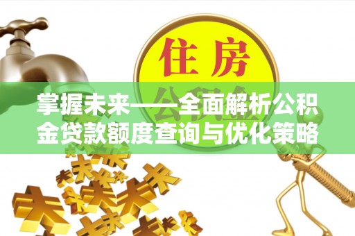 路竹掌握未来——全面解析公积金贷款额度查询与优化策略