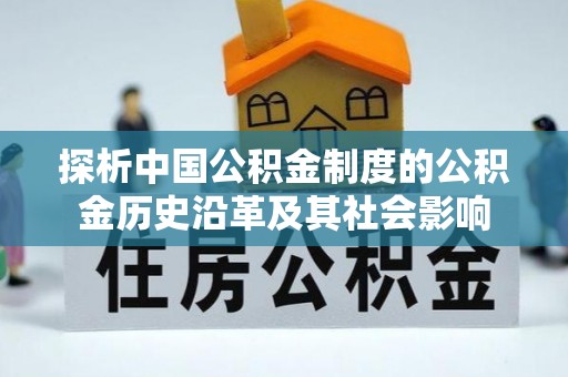 路竹探析中国公积金制度的公积金历史沿革及其社会影响