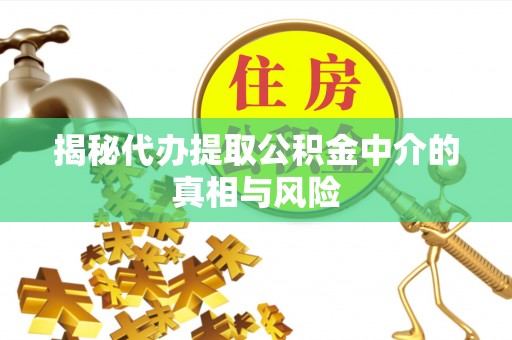 路竹揭秘代办提取公积金中介的真相与风险