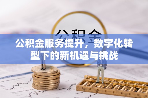 路竹公积金服务提升，数字化转型下的新机遇与挑战