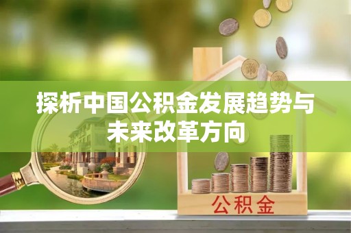 路竹探析中国公积金发展趋势与未来改革方向