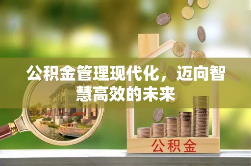 路竹公积金管理现代化，迈向智慧高效的未来