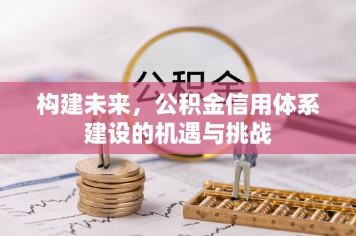 路竹构建未来，公积金信用体系建设的机遇与挑战
