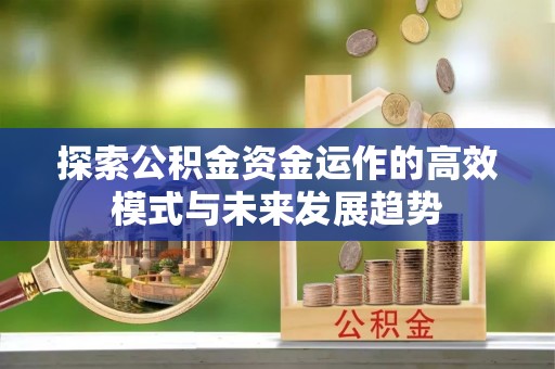 路竹探索公积金资金运作的高效模式与未来发展趋势