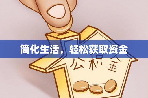 路竹简化生活，轻松获取资金