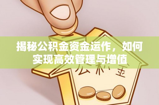 路竹揭秘公积金资金运作，如何实现高效管理与增值